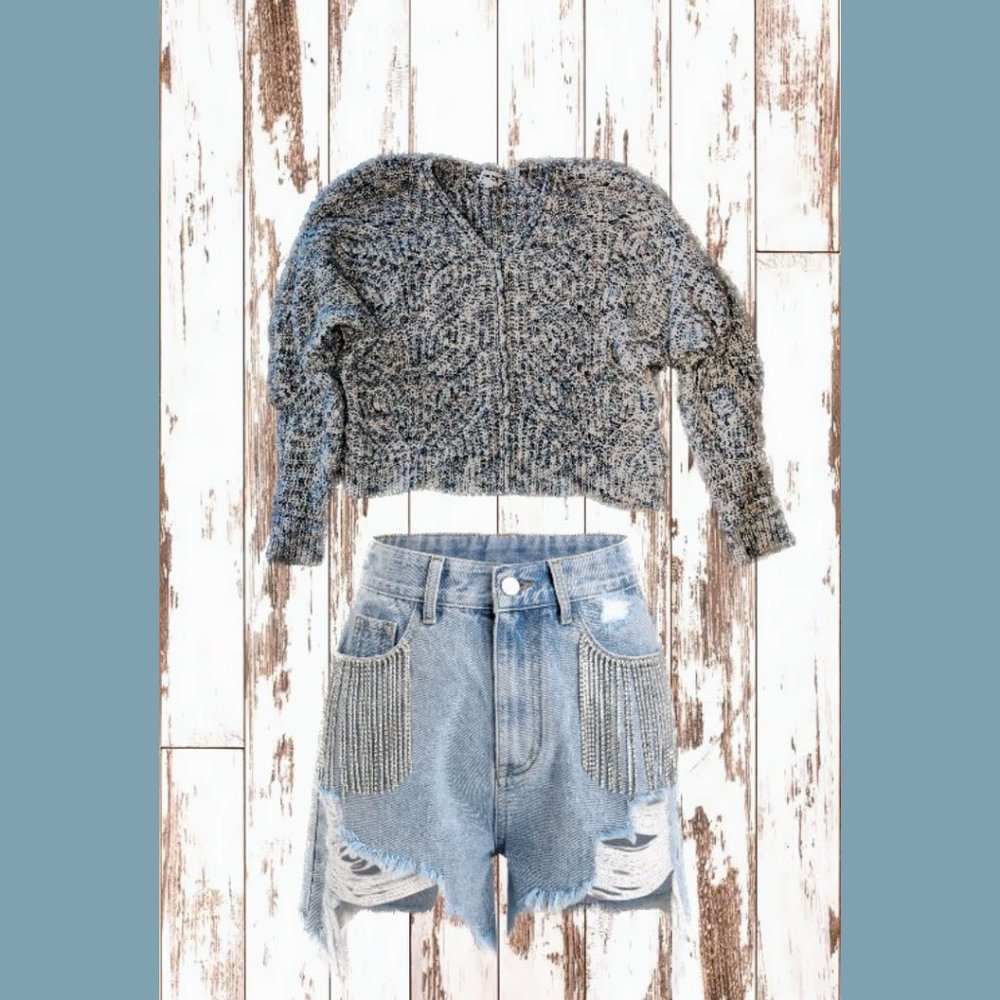 Pastel Crocheted Sweater